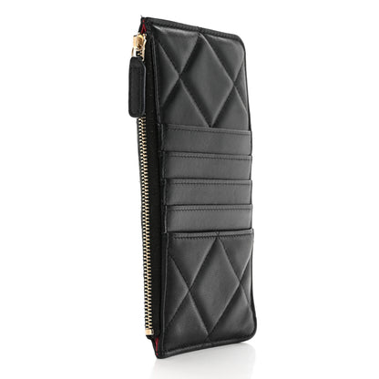 Chanel Goatskin Quilted Chanel 19 Phone and Card Holder Black 3 of 10