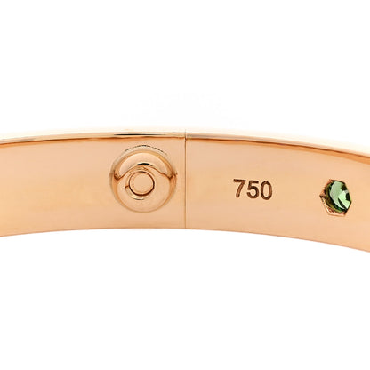 Cartier 18K Pink Gold Sapphire Garnet Amethyst LOVE Bracelet 16 7 of 8