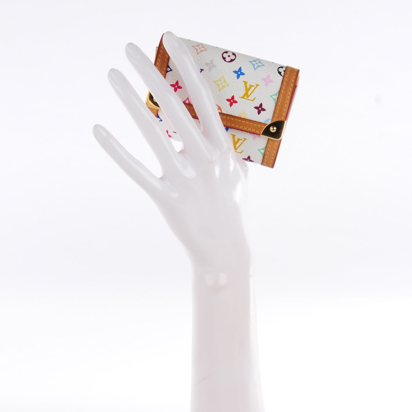 Monogram Multicolor Porte-Monnaie Billets Wallet White