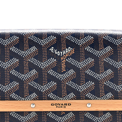 Goyard Goyardine Monte Carlo Bois Clutch Navy 8 of 11