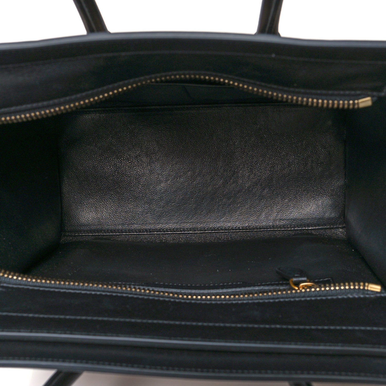 Celine Drummed Calfskin Nubuck Micro Tri-Color Luggage Ruby 4 of 9