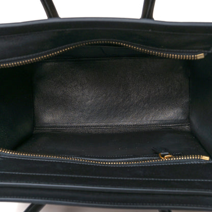 Celine Drummed Calfskin Nubuck Micro Tri-Color Luggage Ruby 4 of 9