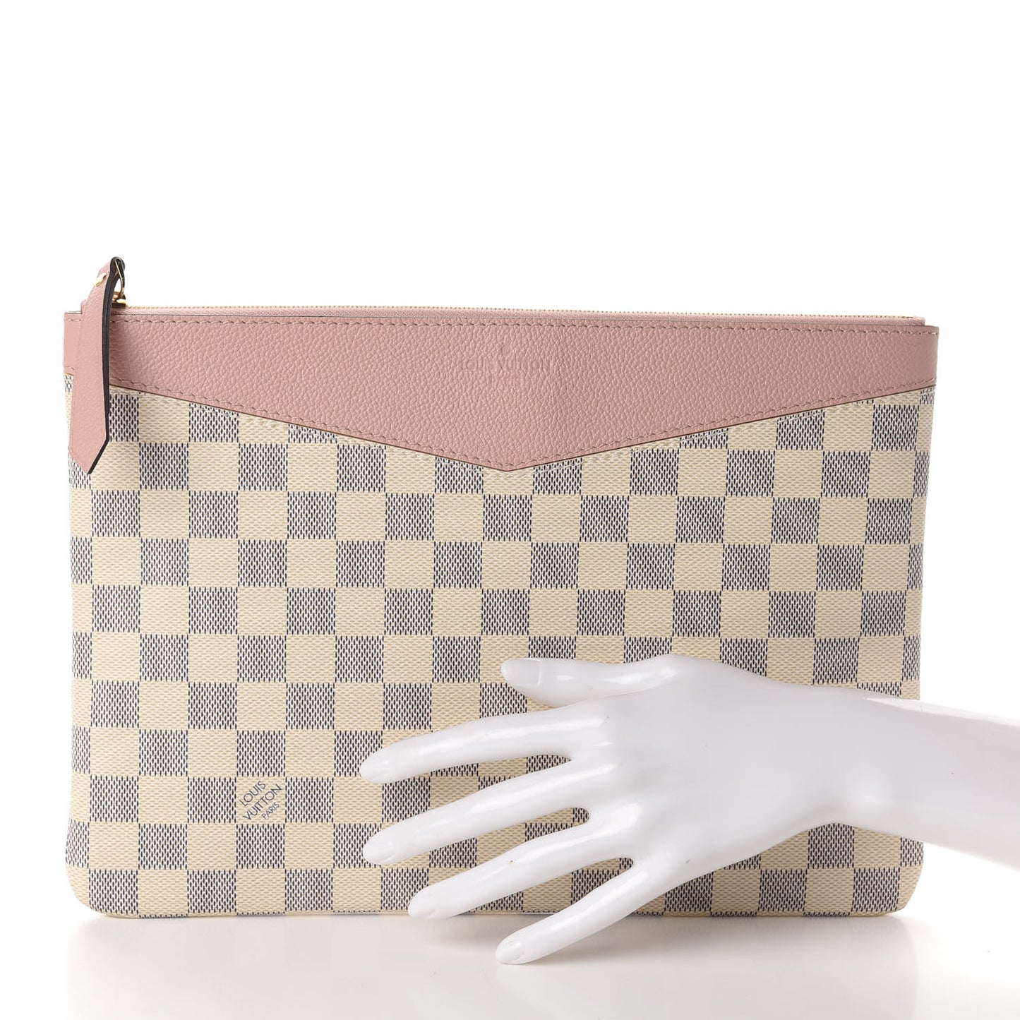 Damier Azur Daily Pouch Rose Poudre