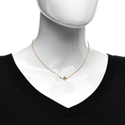 Louis Vuitton 18K Yellow Gold Diamond Idylle Blossom Pendant Necklace 2 of 4