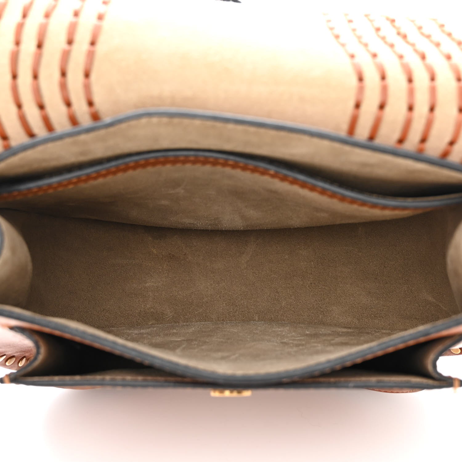 Chloe Calfskin Braided Small Hudson Shoulder Bag Caramel 5 of 10