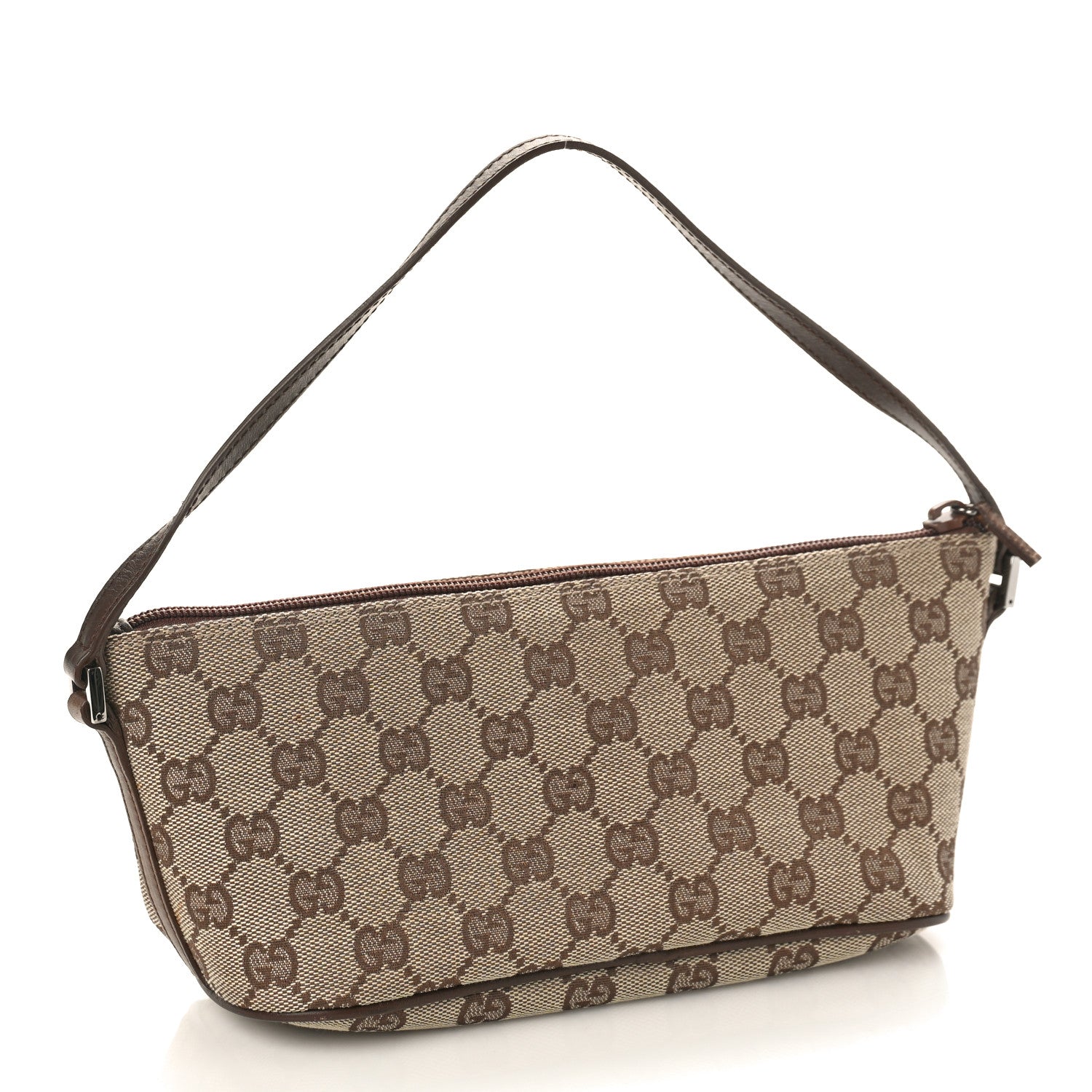 Gucci Monogram Boat Pochette Brown 2 of 9