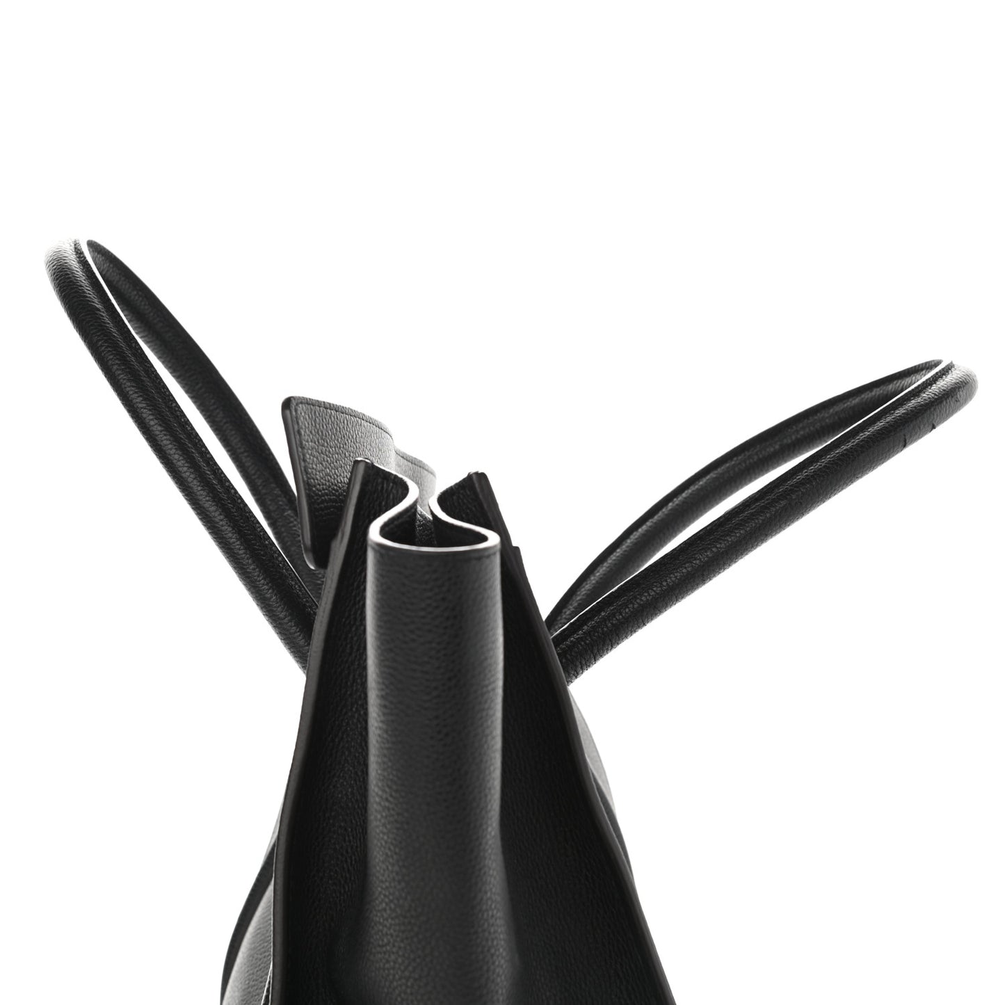 Drummed Calfskin Mini Luggage Black