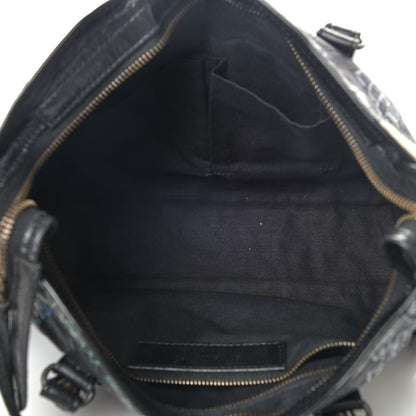 Balenciaga Agneau Graffiti All Over Classic Hardware S City Black Multicolor 4 of 10