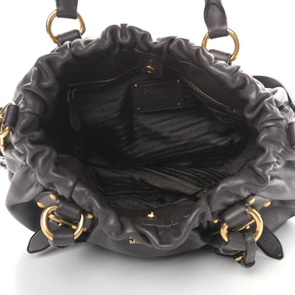 Prada Soft Calf Shoulder Bag Cenere 4 of 11