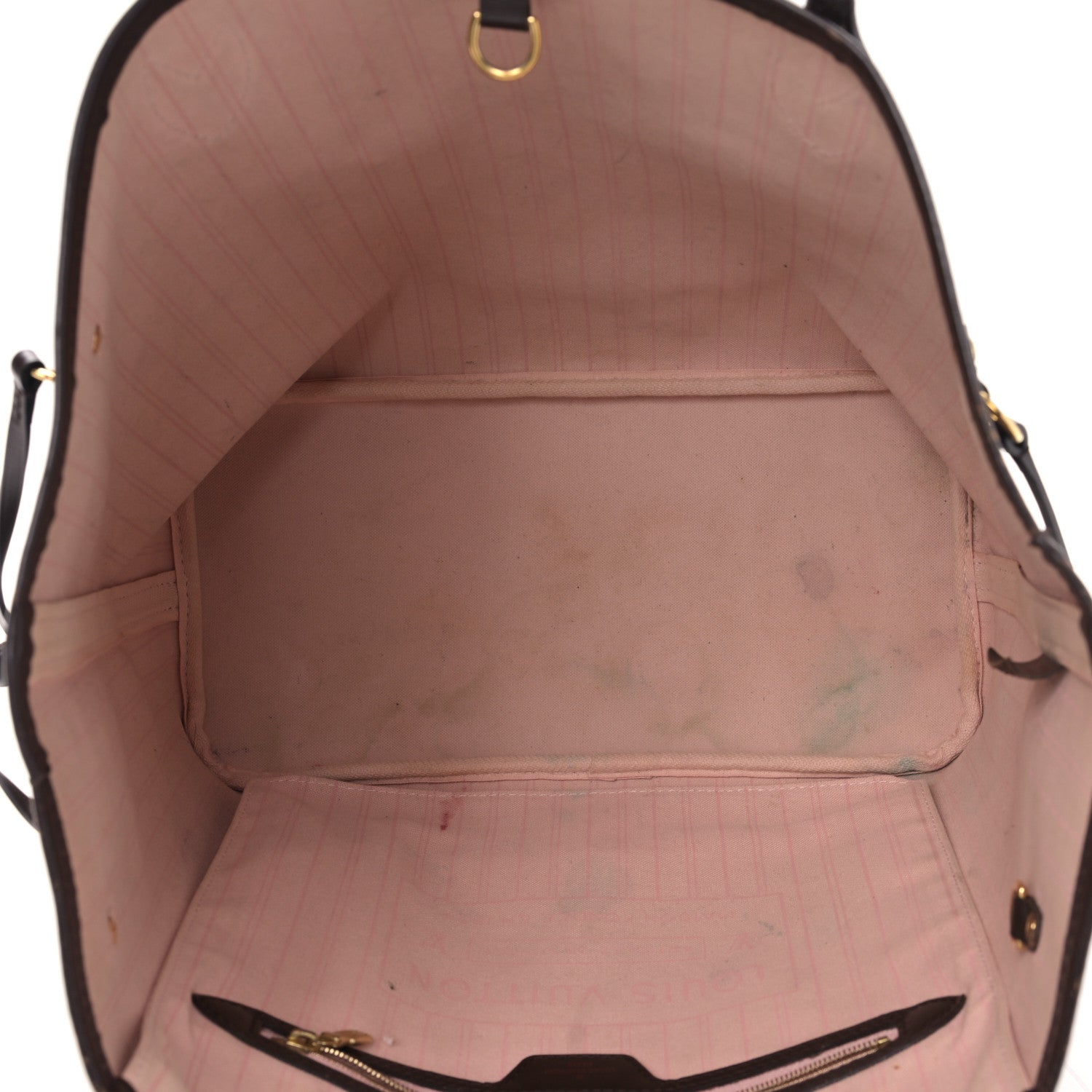 Louis Vuitton Damier Ebene Neo Neverfull MM Rose Ballerine 6 of 10