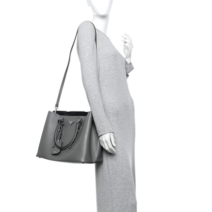 Prada Saffiano Cuir Medium Double Handle Tote Marmo 2 of 14