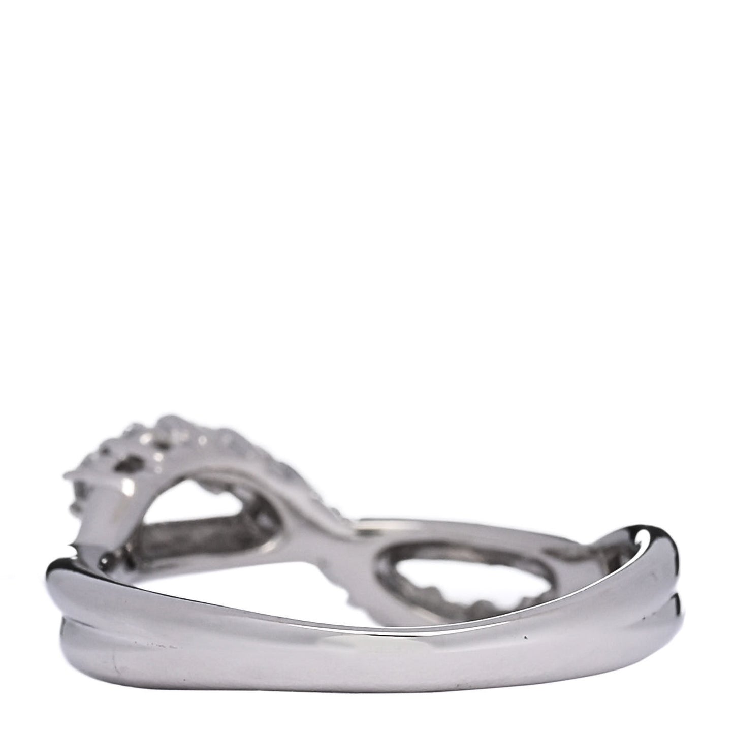 Platinum Diamond .31ctw Crossover Band Ring 52 6