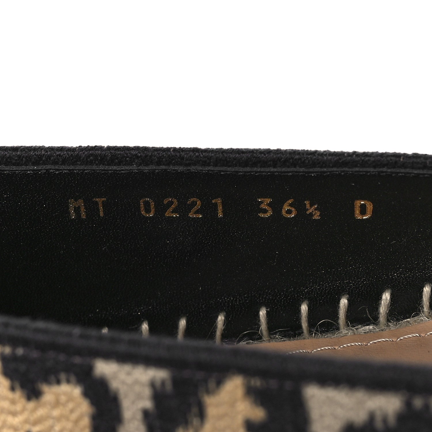 Christian Dior Cotton Embroidered Leopard Print Granville Espadrille 36.5 Natural 10 of 11