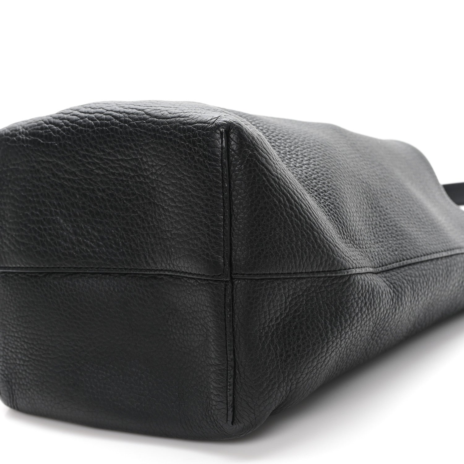 The Row Grained Calfskin Medium N/S Park Tote Black 9 of 10