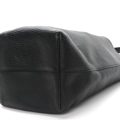 The Row Grained Calfskin Medium N/S Park Tote Black 9 of 10