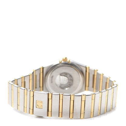 Omega Stainless Steel 18K Yellow Gold 25mm Constellation 95 Quartz Watch Champagne 1272.10.00 3 of 6