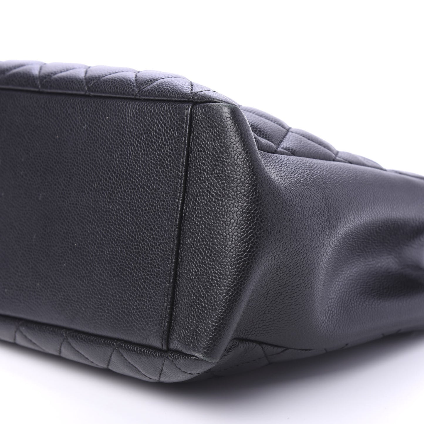 Caviar Quilted Grand Shopping Tote GST Black