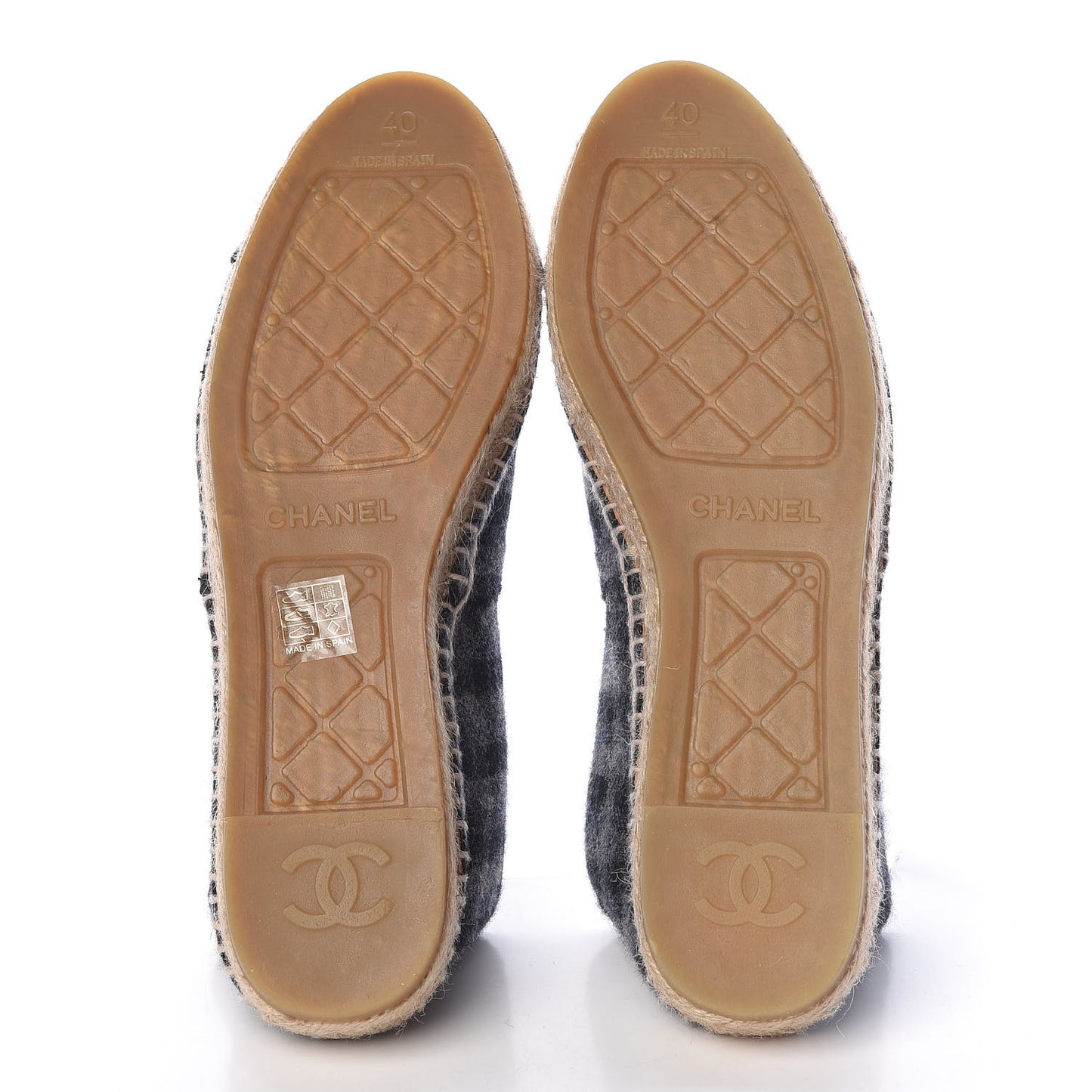 Flannel CC Espadrilles 40 Dark Grey Black