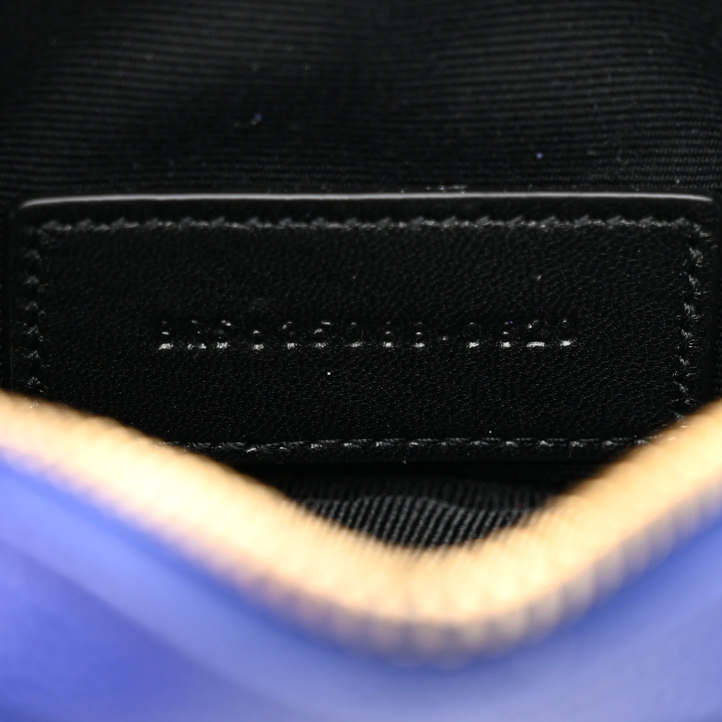 Grain De Poudre Matelasse Monogram Baby Lou Camera Bag Sapphire Blue