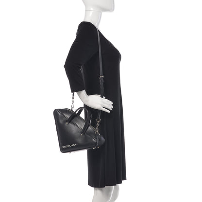 Balenciaga Calfskin S Triangle Duffle Black 2 of 15