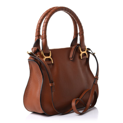 Chloe Calfskin Small Marcie Satchel Tan 3 of 10
