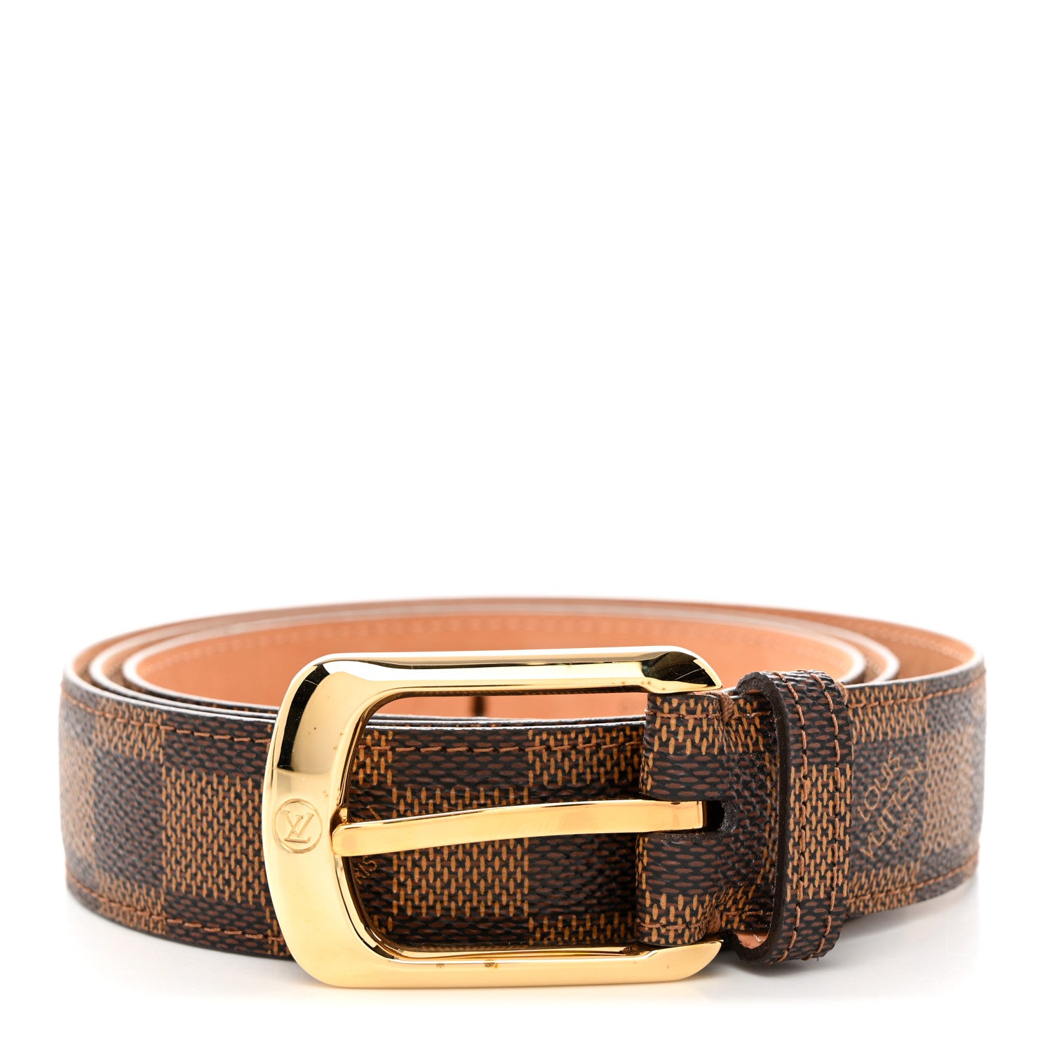 Louis Vuitton Damier Ebene 30mm Ellipse Belt 40 100 1 of 8