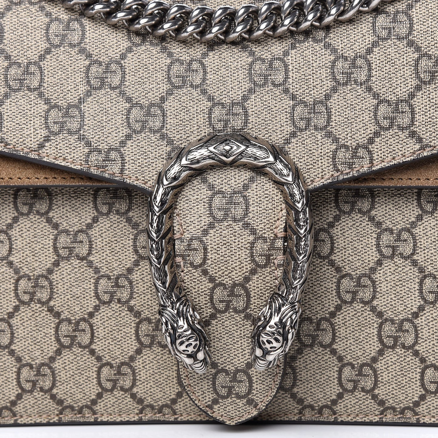 GG Supreme Monogram Small Dionysus Shoulder Bag Taupe