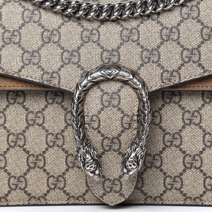 Gucci GG Supreme Monogram Small Dionysus Shoulder Bag Taupe 10 of 14