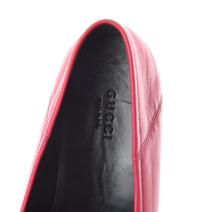 Gucci Lambskin Womens Brixton Horsebit Loafers 39.5 Hot Pink 5 of 7