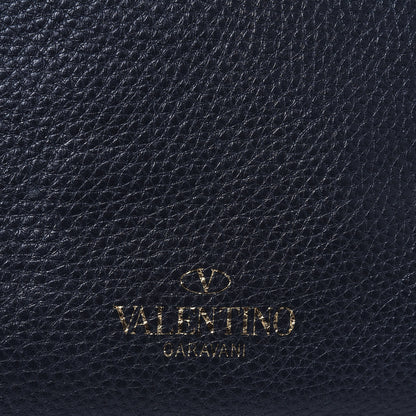 Valentino Garavani Grained Calfskin Rockstud C-Rockee Fringe Tote Deep Blue 15 of 17