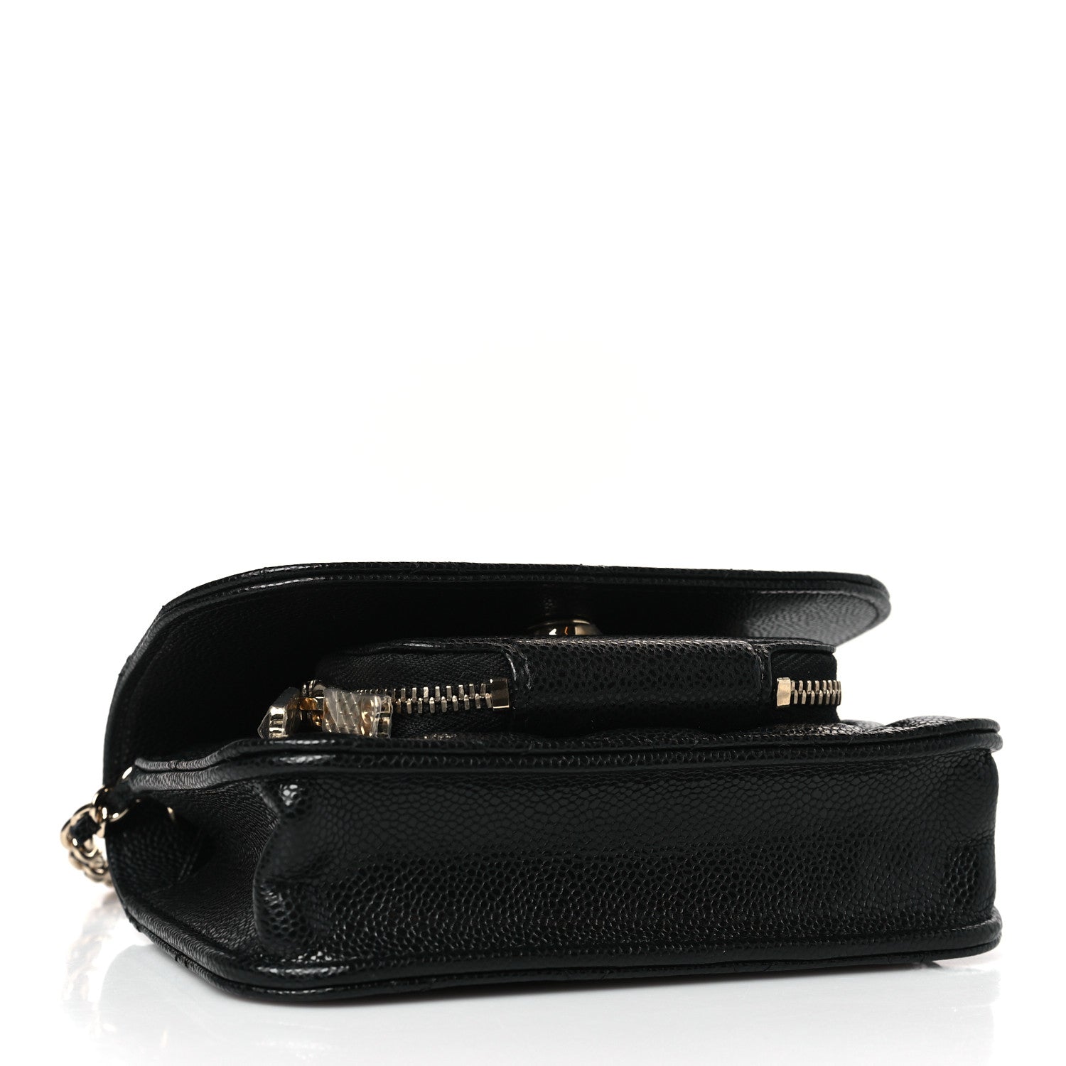 Chanel Caviar Quilted Business Affinity Clutch With Chain Black 4 of 11