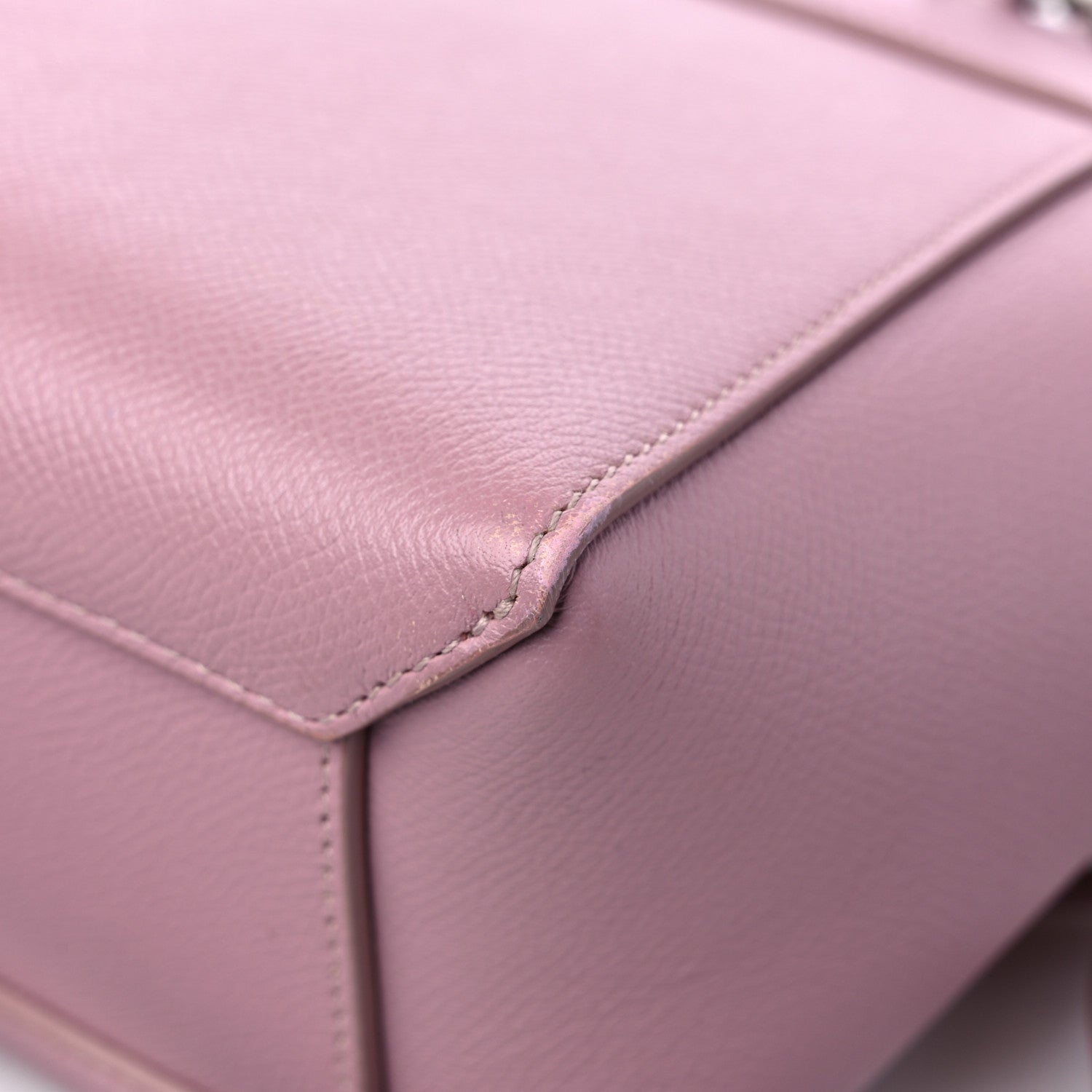 Celine Grained Calfskin Nano Belt Bag Rose Quartz 11 of 14