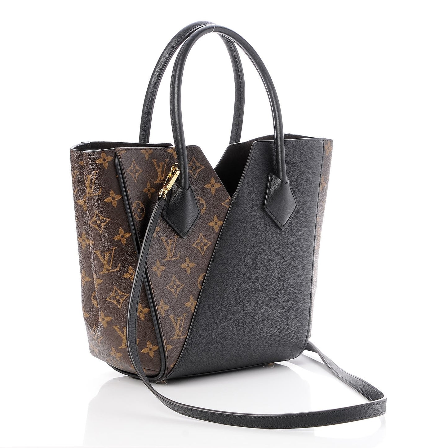 Calfskin Monogram Kimono Tote PM Black