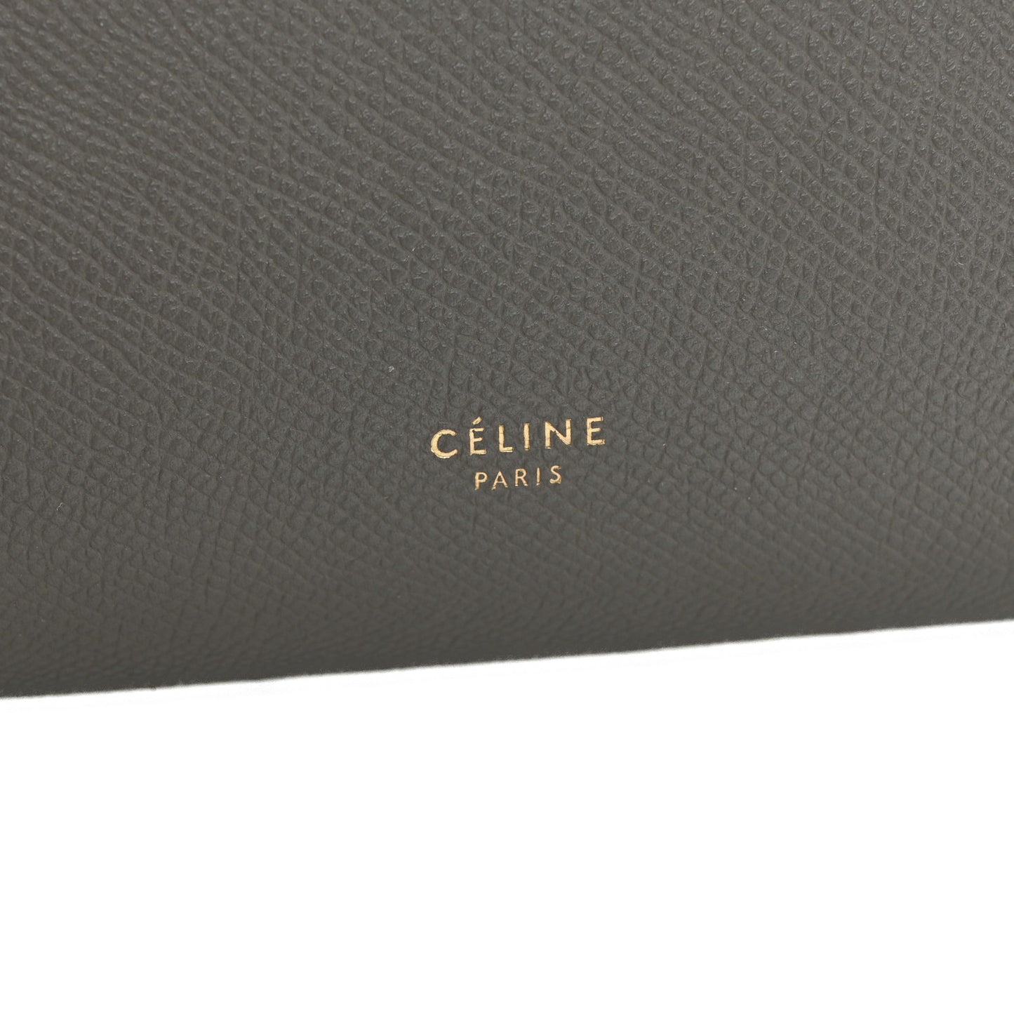 Grained Calfskin Mini Belt Bag Grey