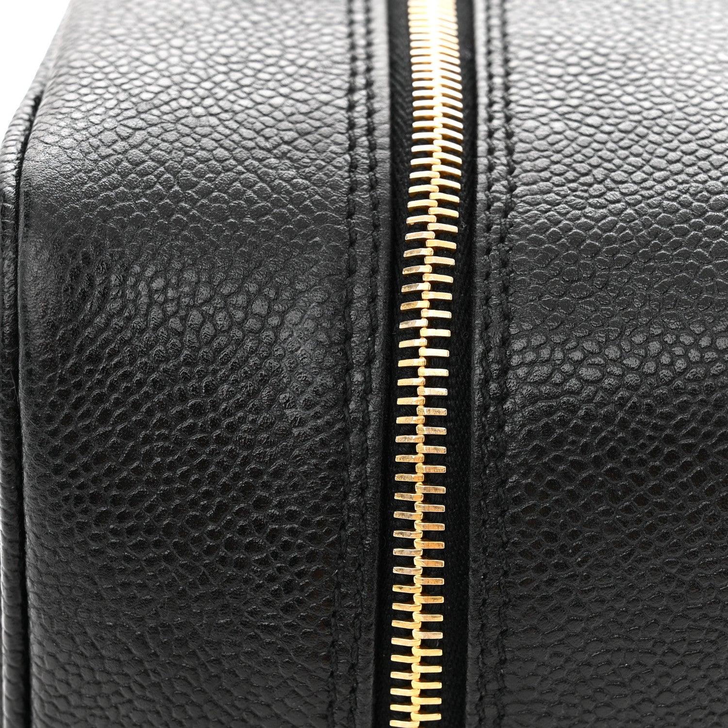 Chanel Caviar Timeless CC Cosmetic Pouch Bag Black 13 of 13
