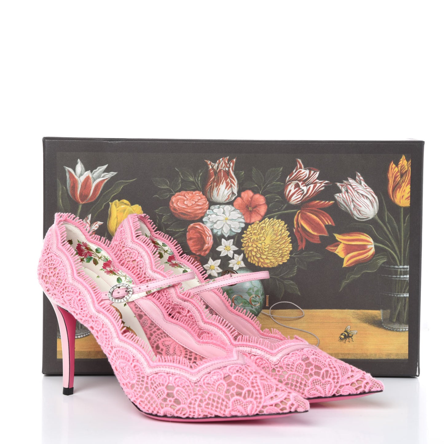 Lace Pizzo Venice Pumps 37 Sugar Pink