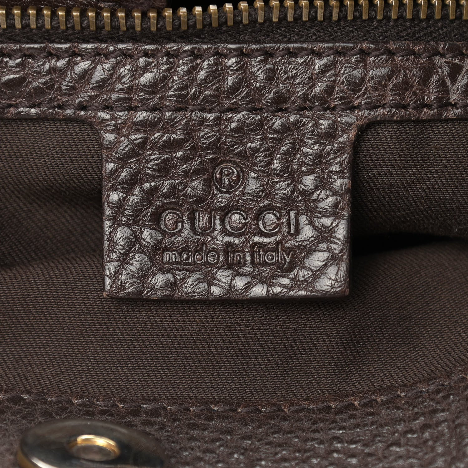Gucci Monogram Medium Interlocking Icon Tote Dark Brown 5 of 11