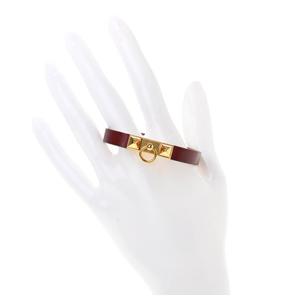 Hermes Tadelakt Micro Rivale Bracelet XS Rouge H 2 of 6