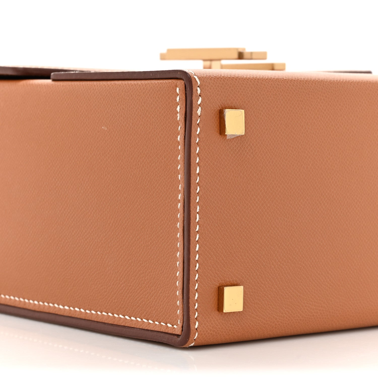 Hermes Epsom Cinhetic Boxy Top Handle Bag Gold 10 of 14