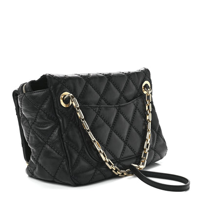 Chanel Calfskin Quilted Retro Chain Tote Black 3 of 12