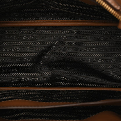 Prada Calfskin Medium Shoulder Bag Caramel 5 of 9