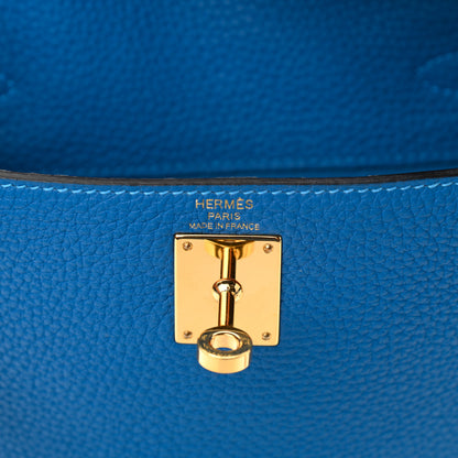 Hermes Taurillon Clemence Kelly Ado Backpack Mykonos 5 of 8