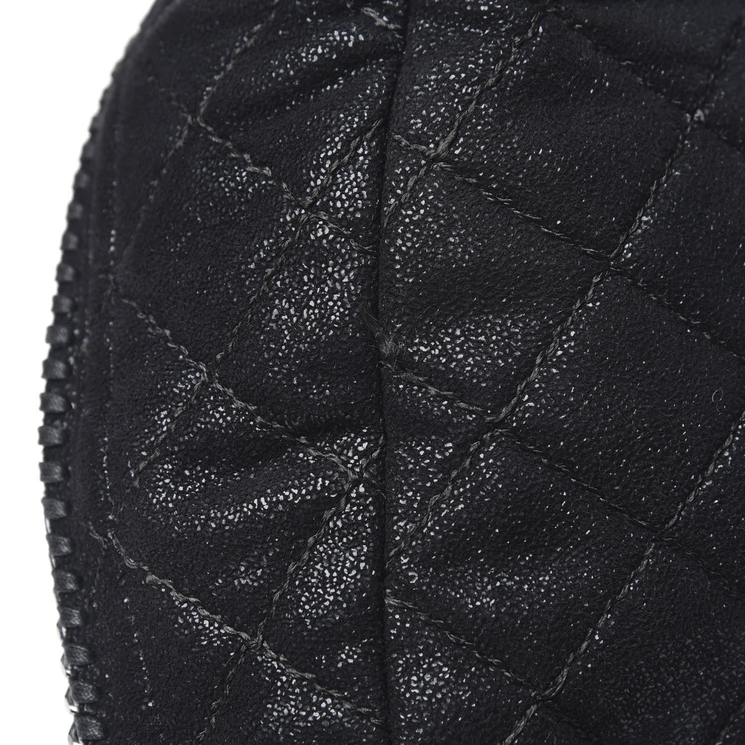 Stella McCartney Shaggy Deer Quilted Small Falabella Backpack Black 6 of 9
