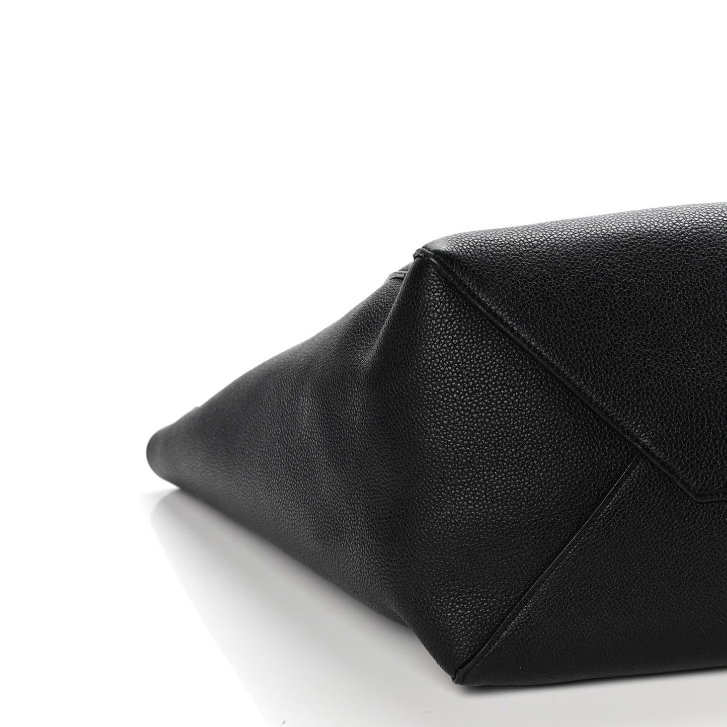 Soft Grained Calfskin Small Belt Cabas Phantom Black