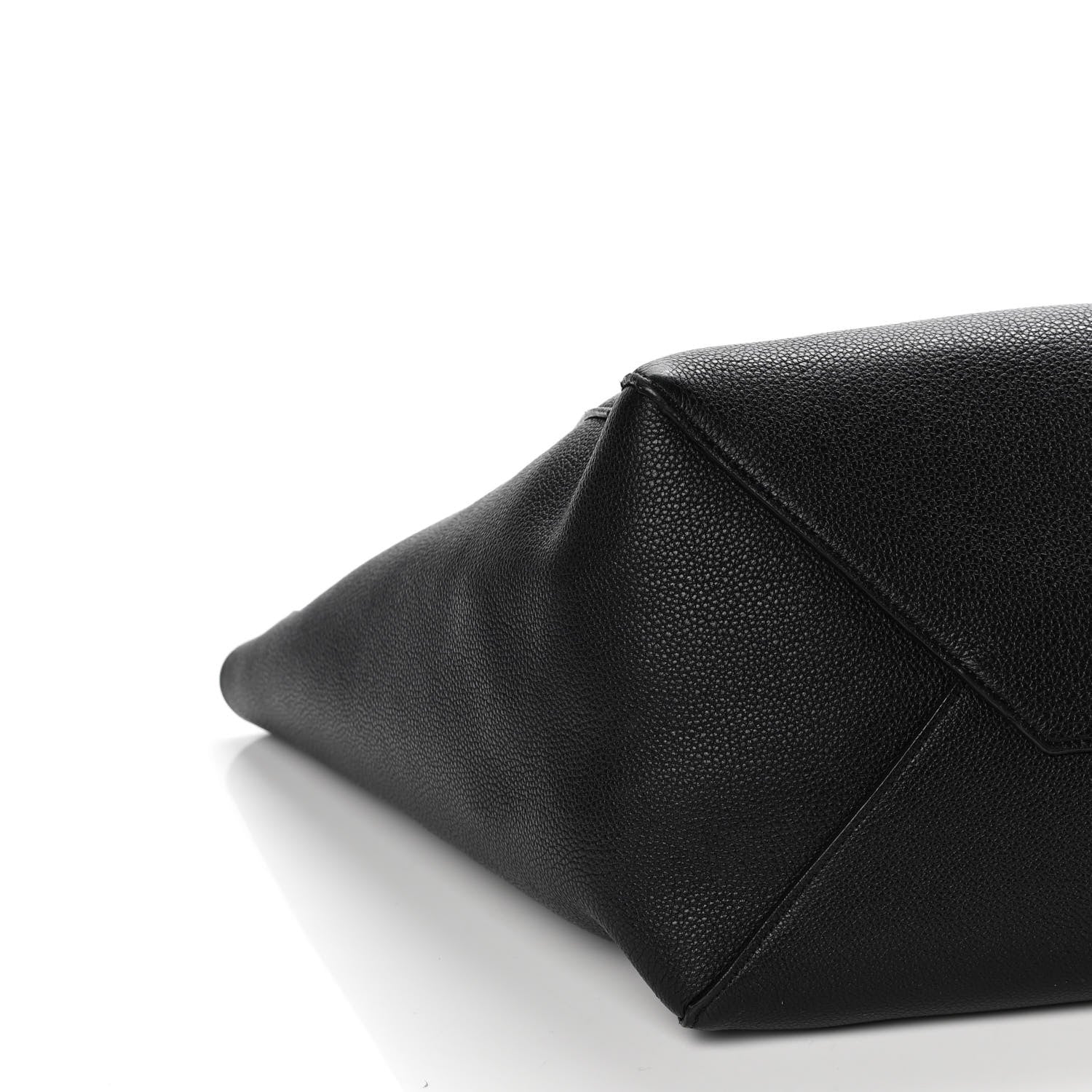 Celine Soft Grained Calfskin Small Belt Cabas Phantom Black 9 of 12