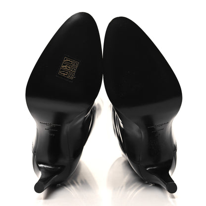 Saint Laurent Patent Calfskin Diane 100 Boots 39 Black 5 of 8