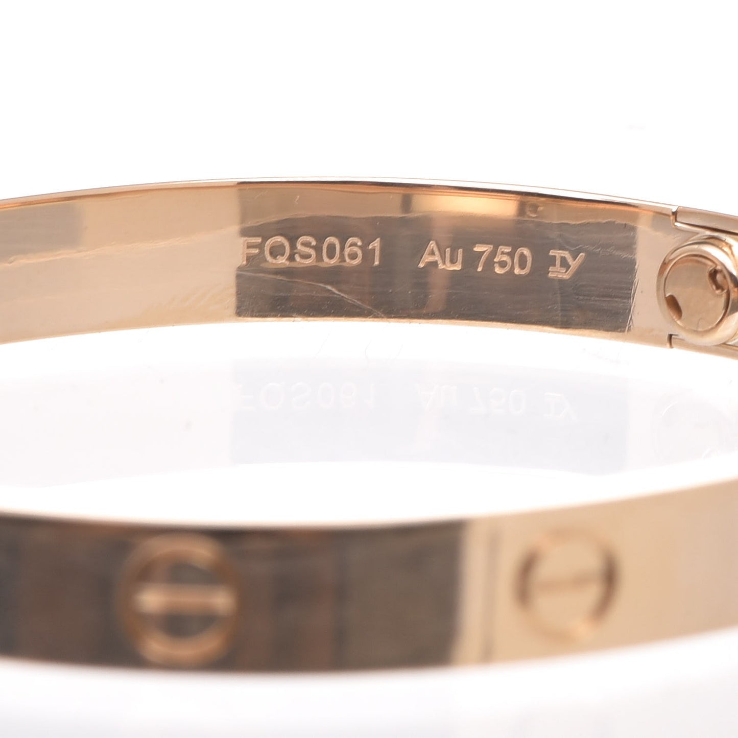 18K Yellow Gold LOVE Bracelet 17
