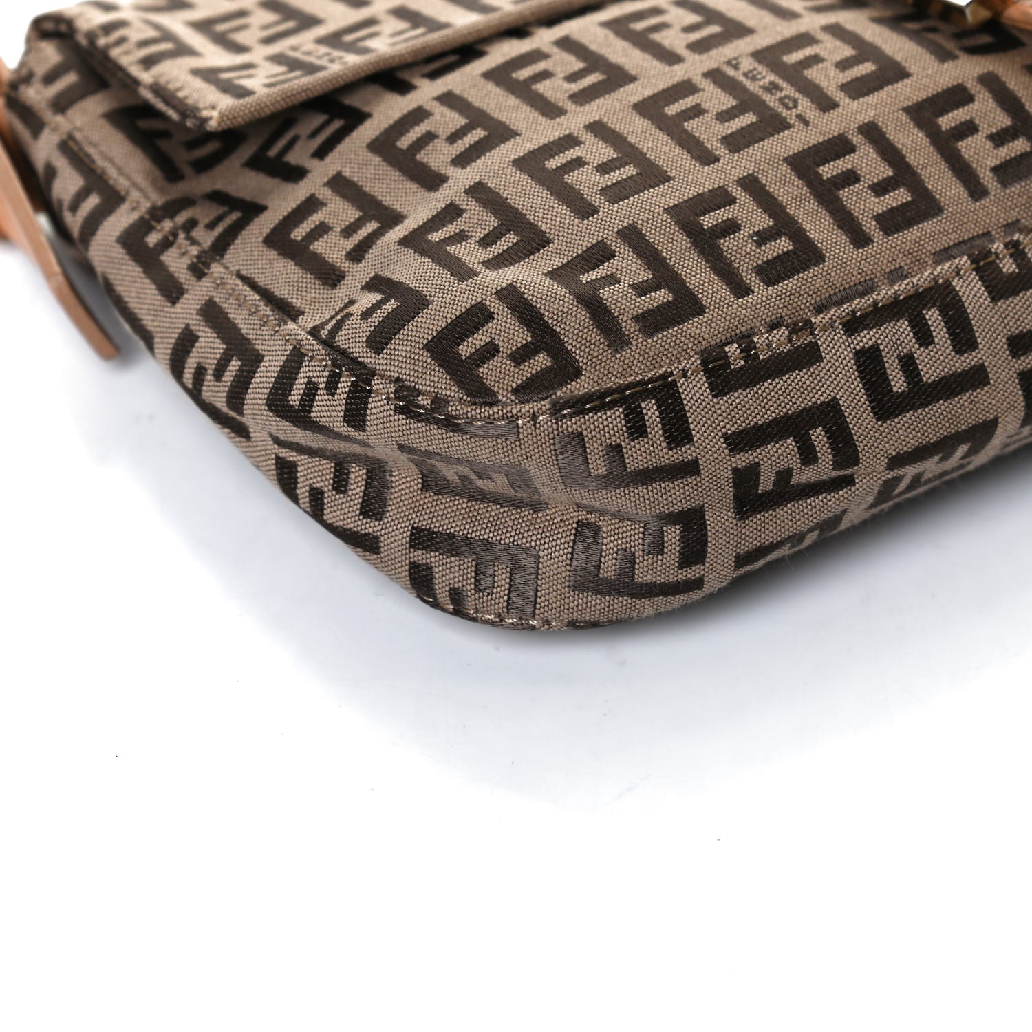 Fendi Zucchino Baguette Beige 13 of 15