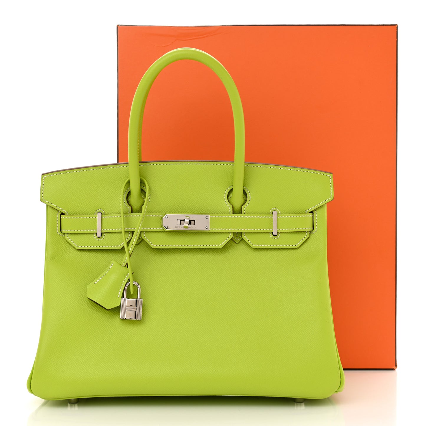 Epsom Candy Birkin 30 Kiwi Lichen