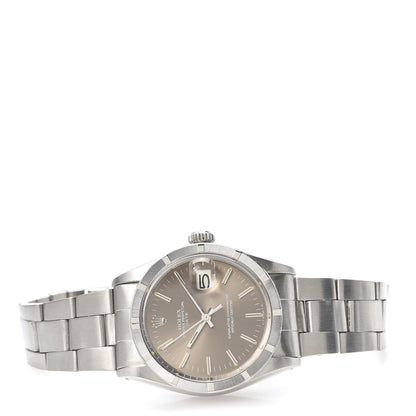 Rolex Stainless Steel 34mm Oyster Perpetual Date Watch Brown 1501 3 of 6